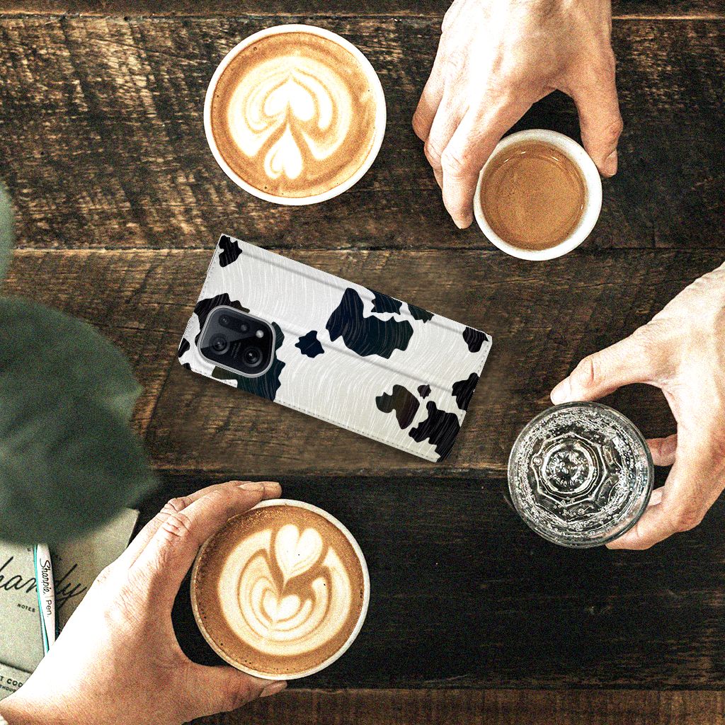OPPO Find X5 Hoesje maken Koeienvlekken - B2C Telecom