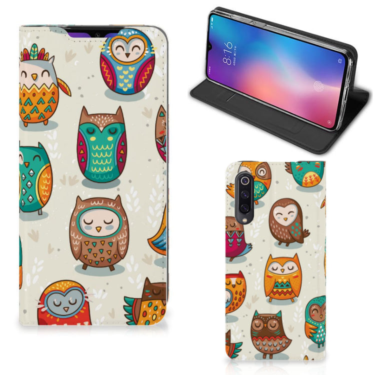 Xiaomi Mi 9 Hoesje maken Vrolijke Uilen