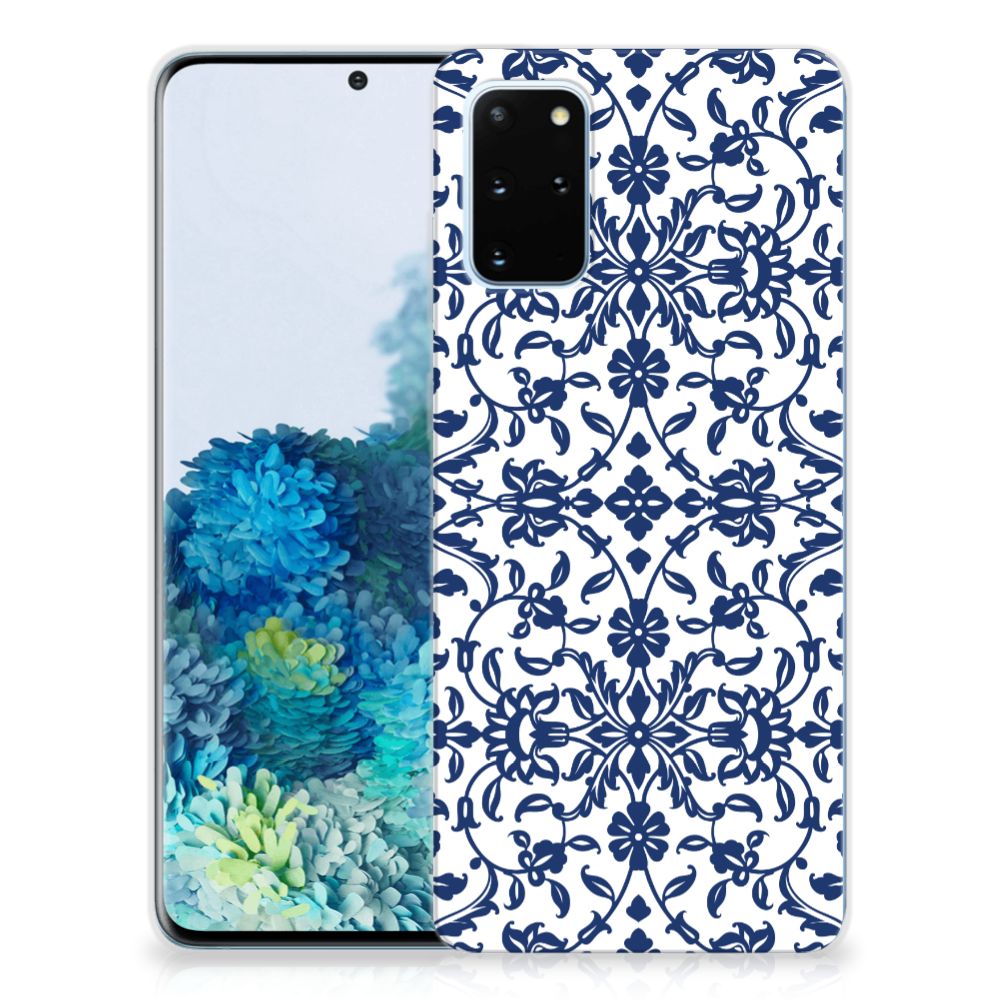 Samsung Galaxy S20 Plus TPU Case Flower Blue