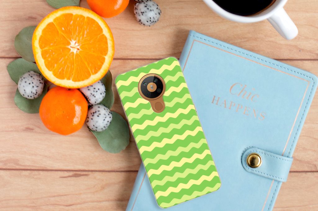 Nokia 5.3 TPU bumper Waves Green B2C Telecom