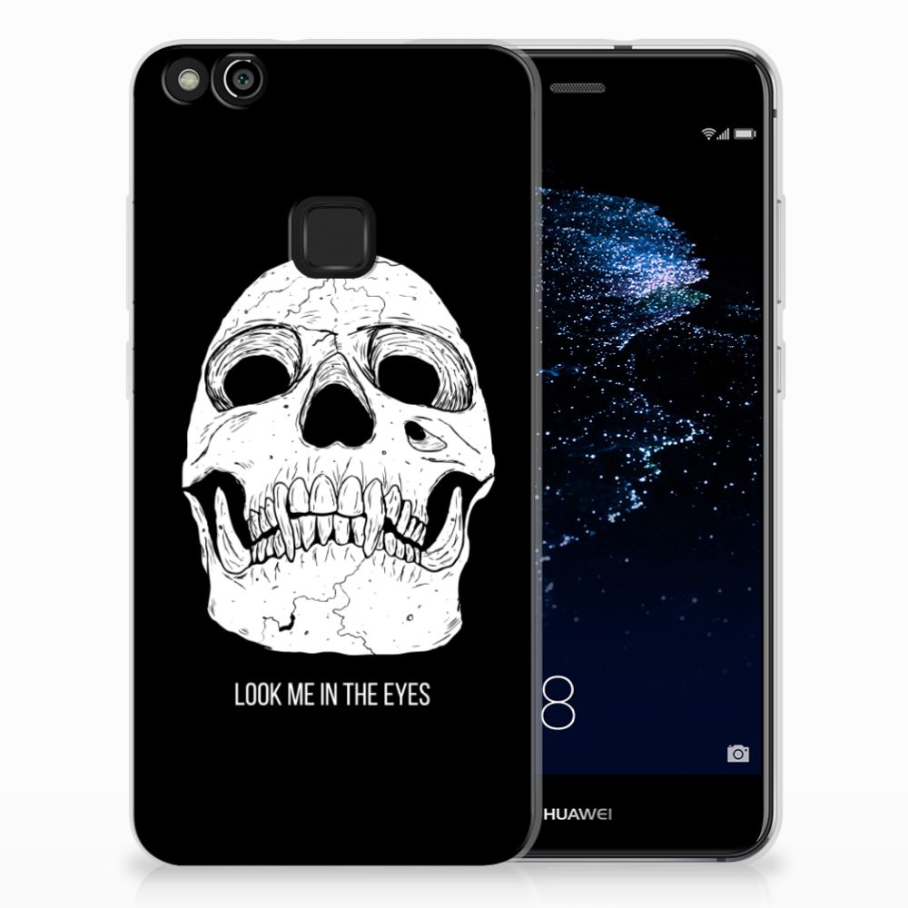Silicone Back Case Huawei P10 Lite Skull Eyes