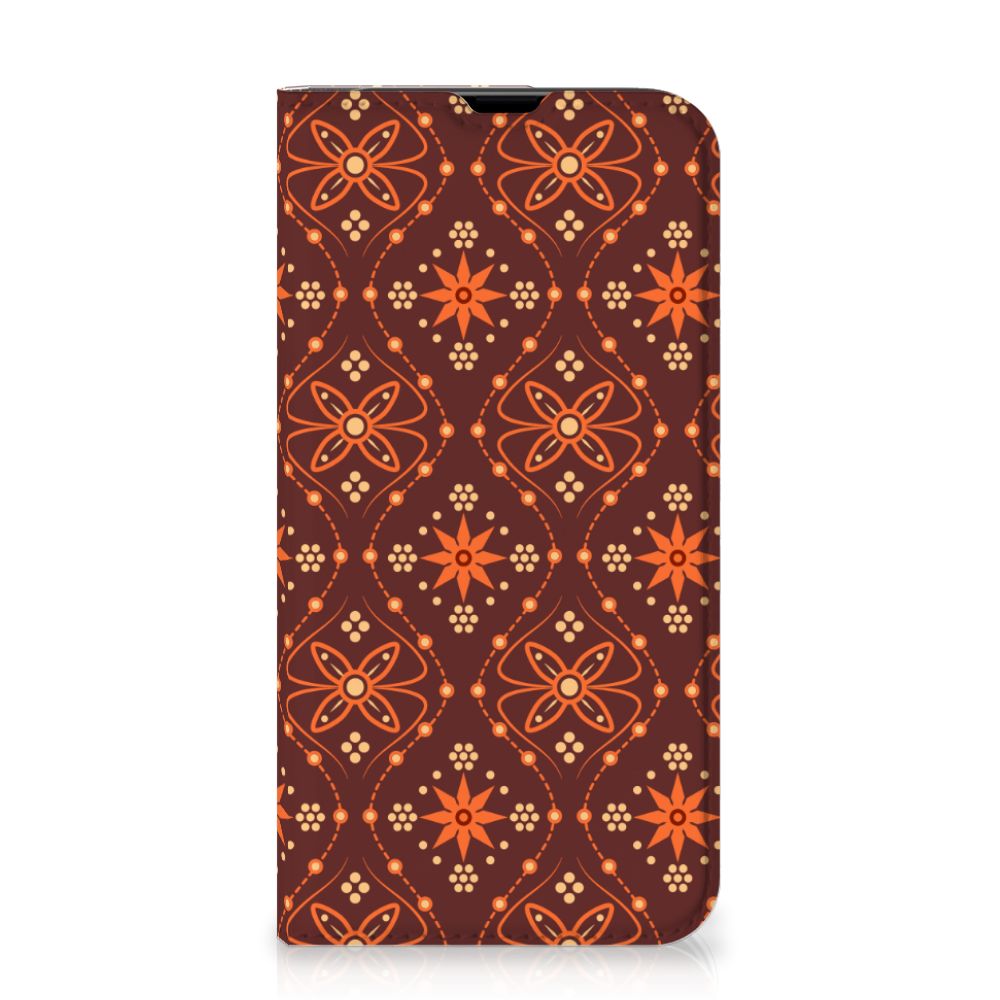 iPhone 13 Pro Hoesje met Magneet Batik Brown - B2C Telecom