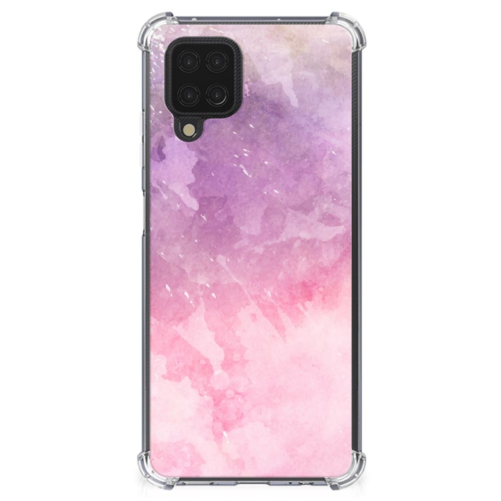 Back Cover Samsung Galaxy A12 Pink Purple Paint - B2C Telecom