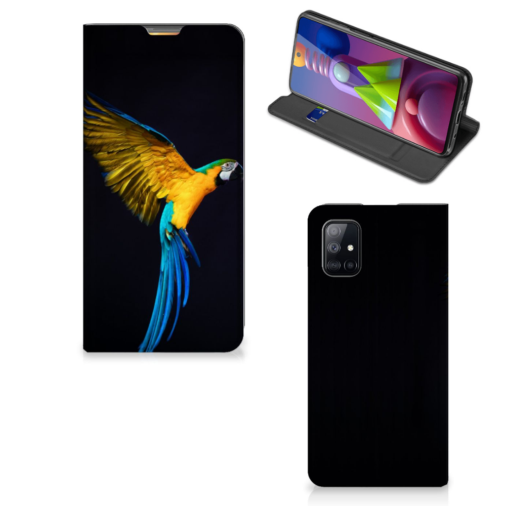 Samsung Galaxy M51 Hoesje maken Papegaai - B2C Telecom