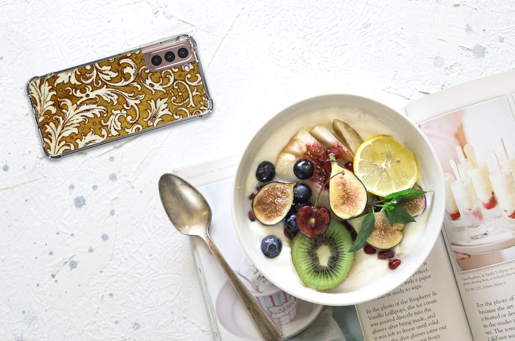 Anti Shock Case Samsung Galaxy S21 Plus Barok Goud