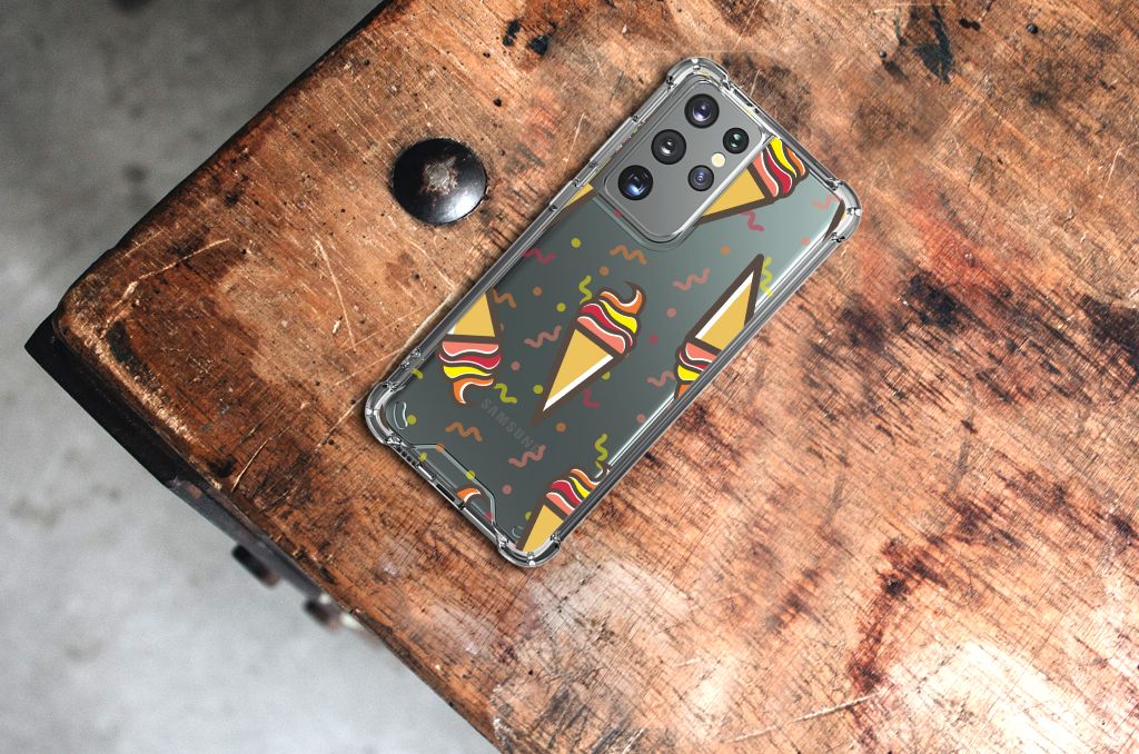 Samsung Galaxy S21 Ultra Beschermhoes Icecream B2C Telecom