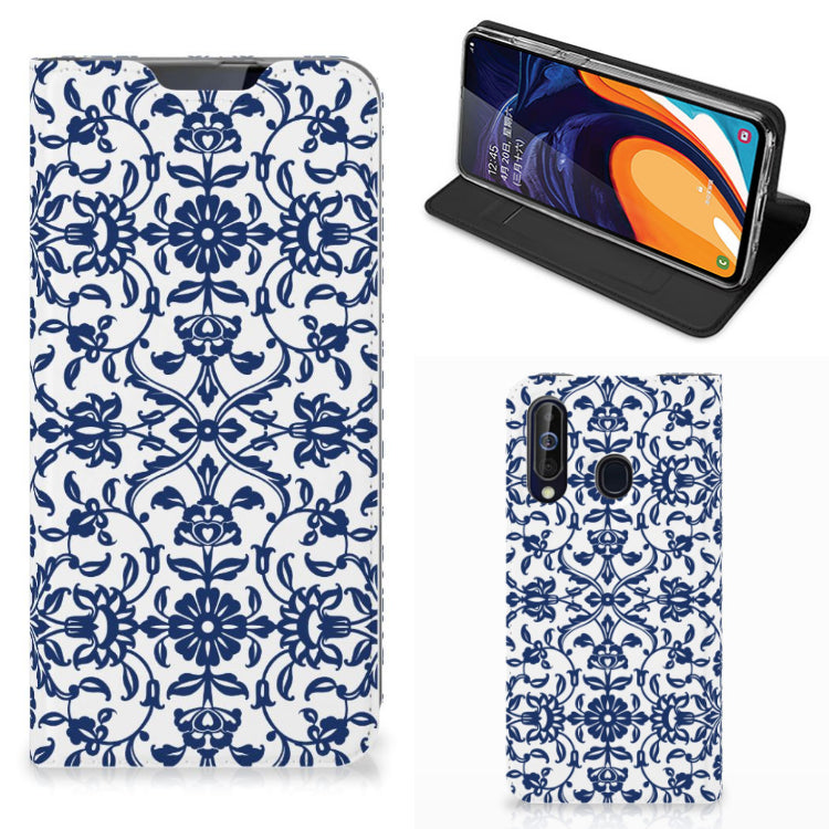 Samsung Galaxy A60 Smart Cover Flower Blue