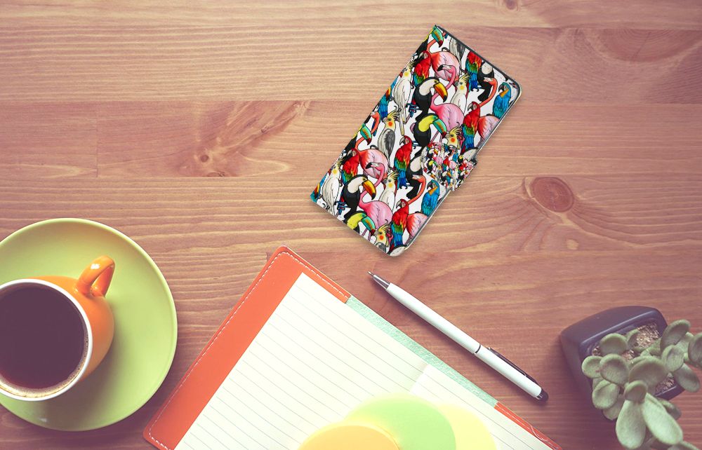 Xiaomi Mi Note 10 Lite Telefoonhoesje met Pasjes Birds