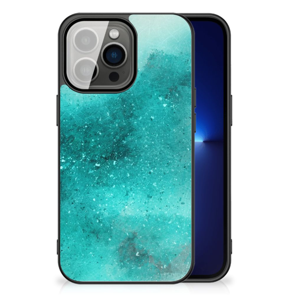 Kleurrijke Telefoonhoesje iPhone 13 Pro Painting Blue