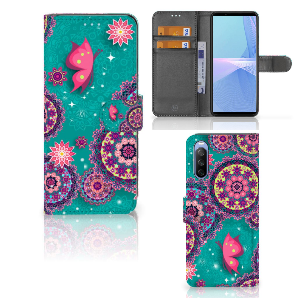 Sony Xperia 10 III Hoesje Cirkels en Vlinders