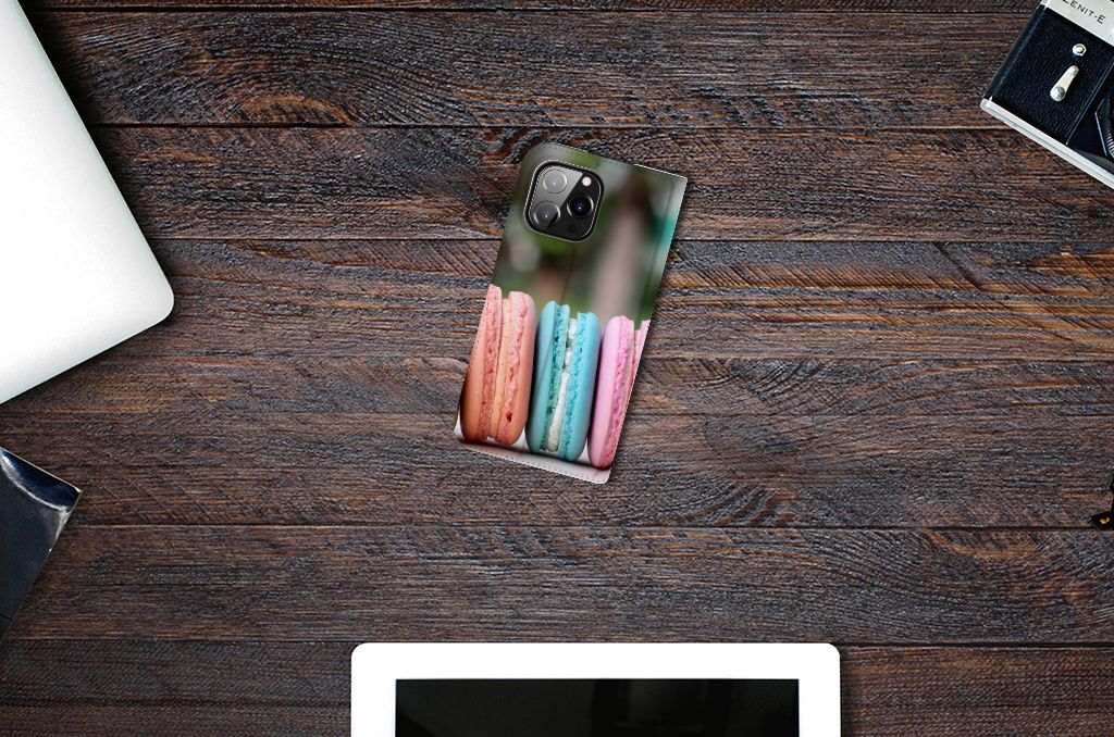 iPhone 14 Pro Max Flip Style Cover Macarons