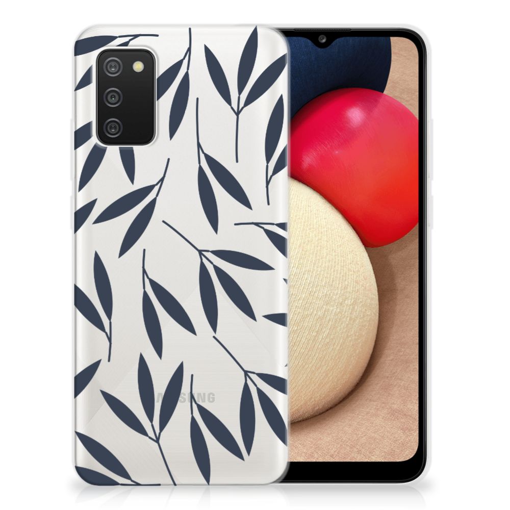 Samsung Galaxy A02s TPU Case Leaves Blue B2C Telecom