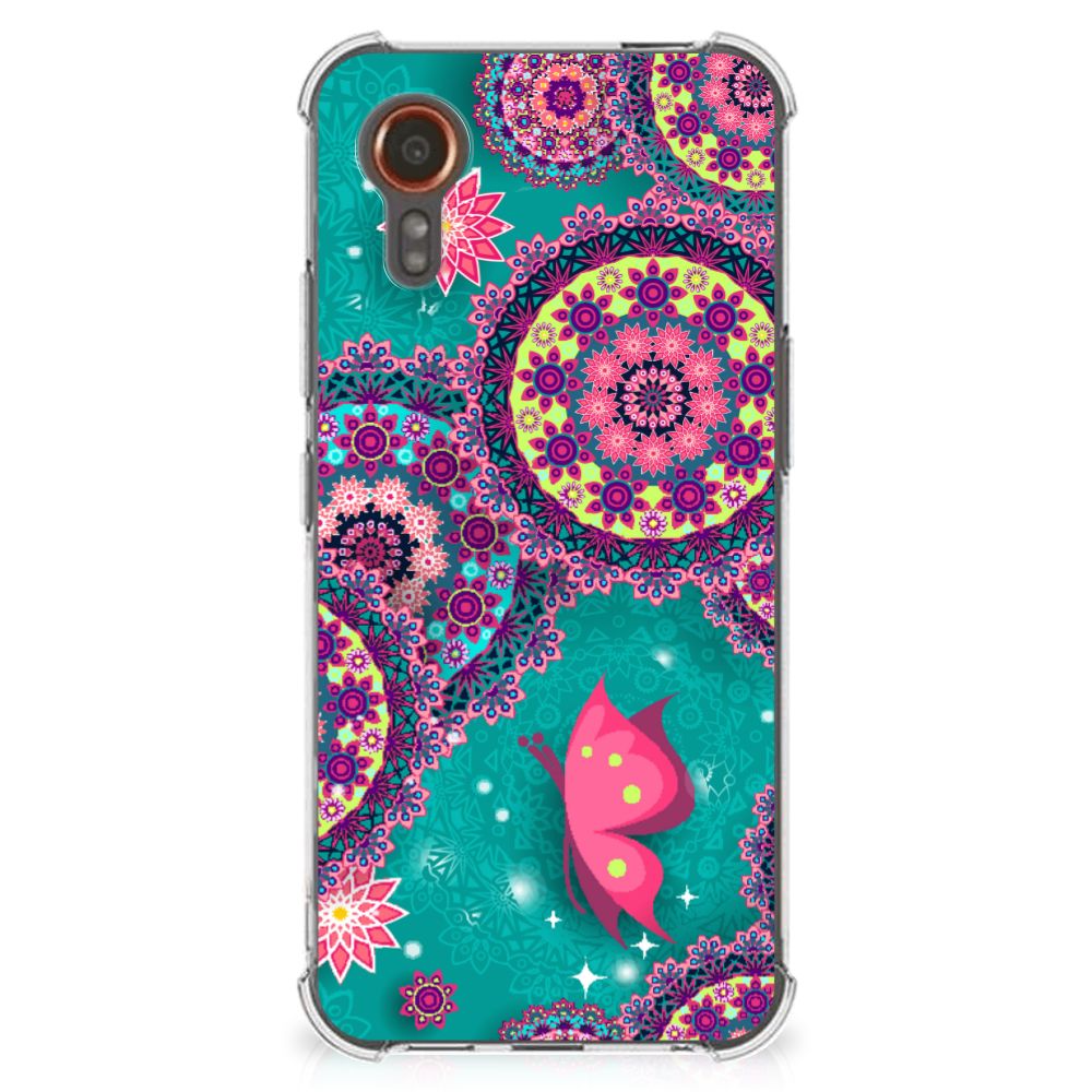 Samsung Galaxy Xcover 7 Back Cover Cirkels en Vlinders B2C Telecom