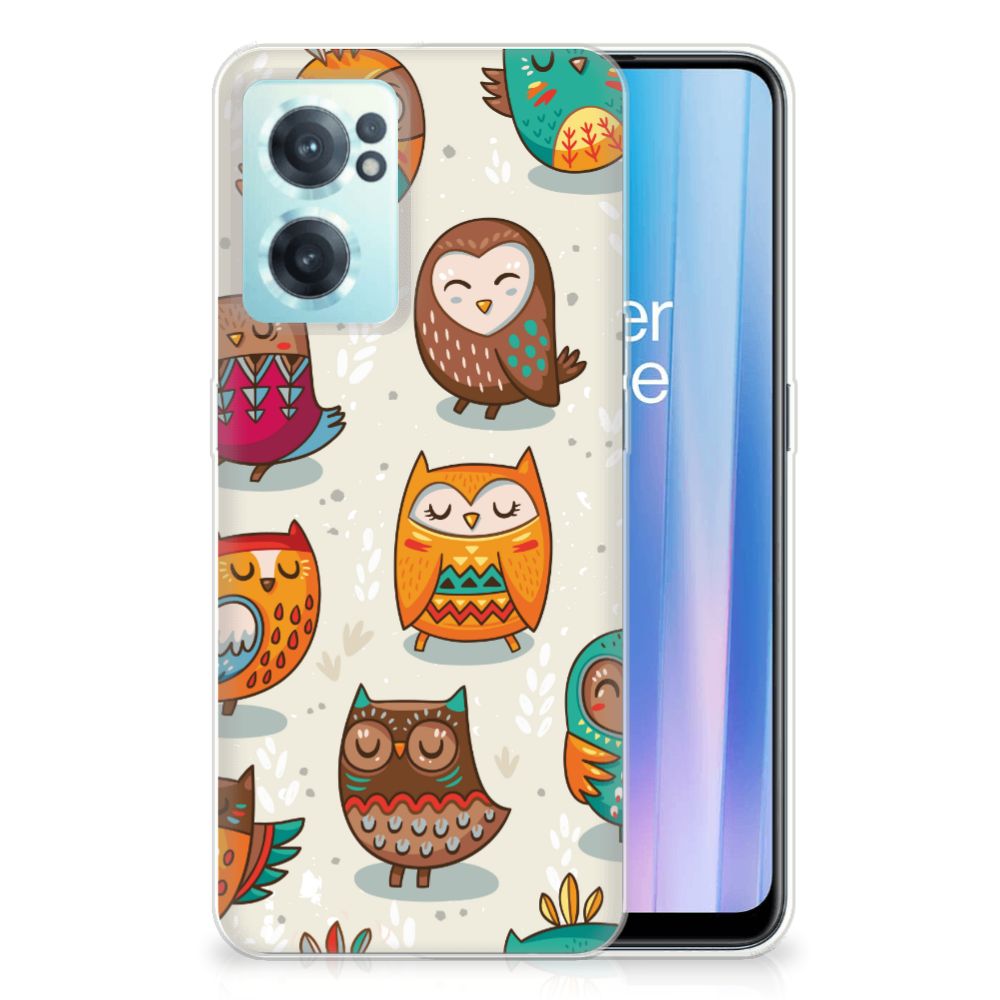 OnePlus Nord CE 2 5G TPU Hoesje Vrolijke Uilen B2C Telecom