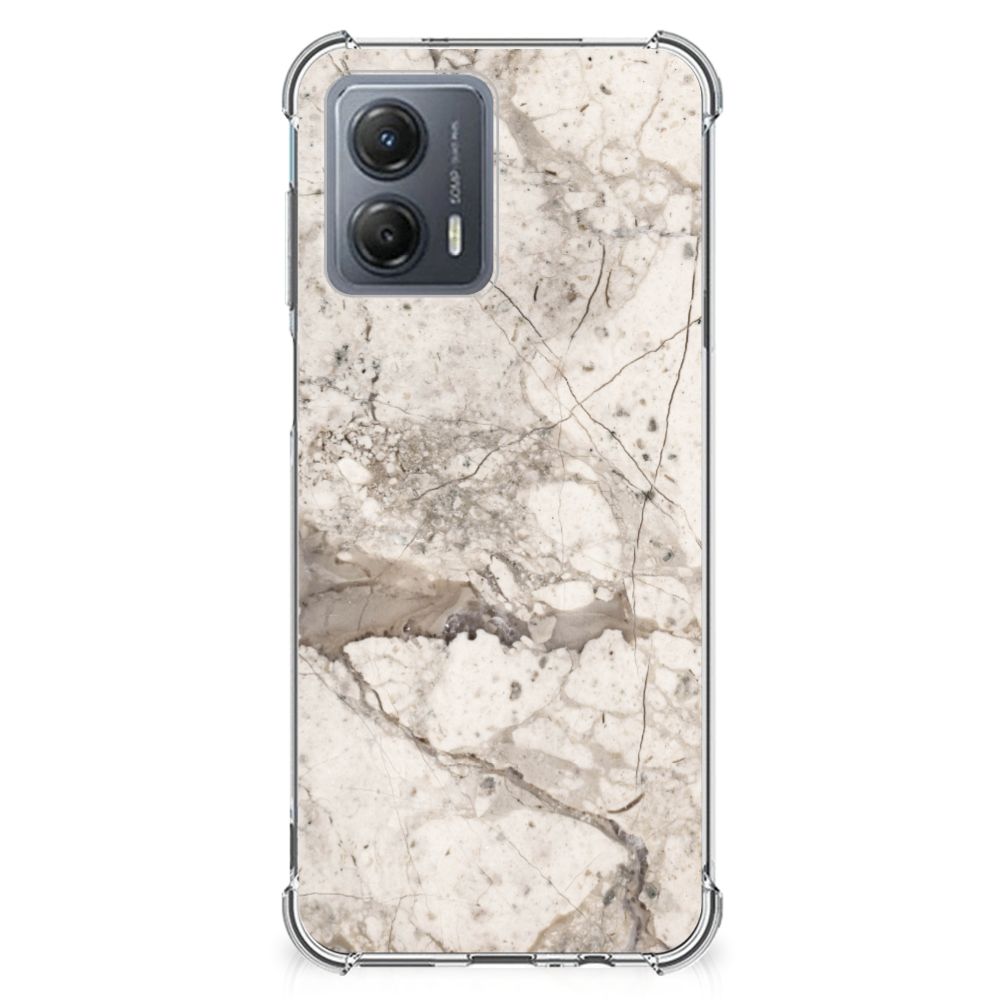 Motorola Moto G53 Anti-Shock Hoesje Marmer Beige B2C Telecom
