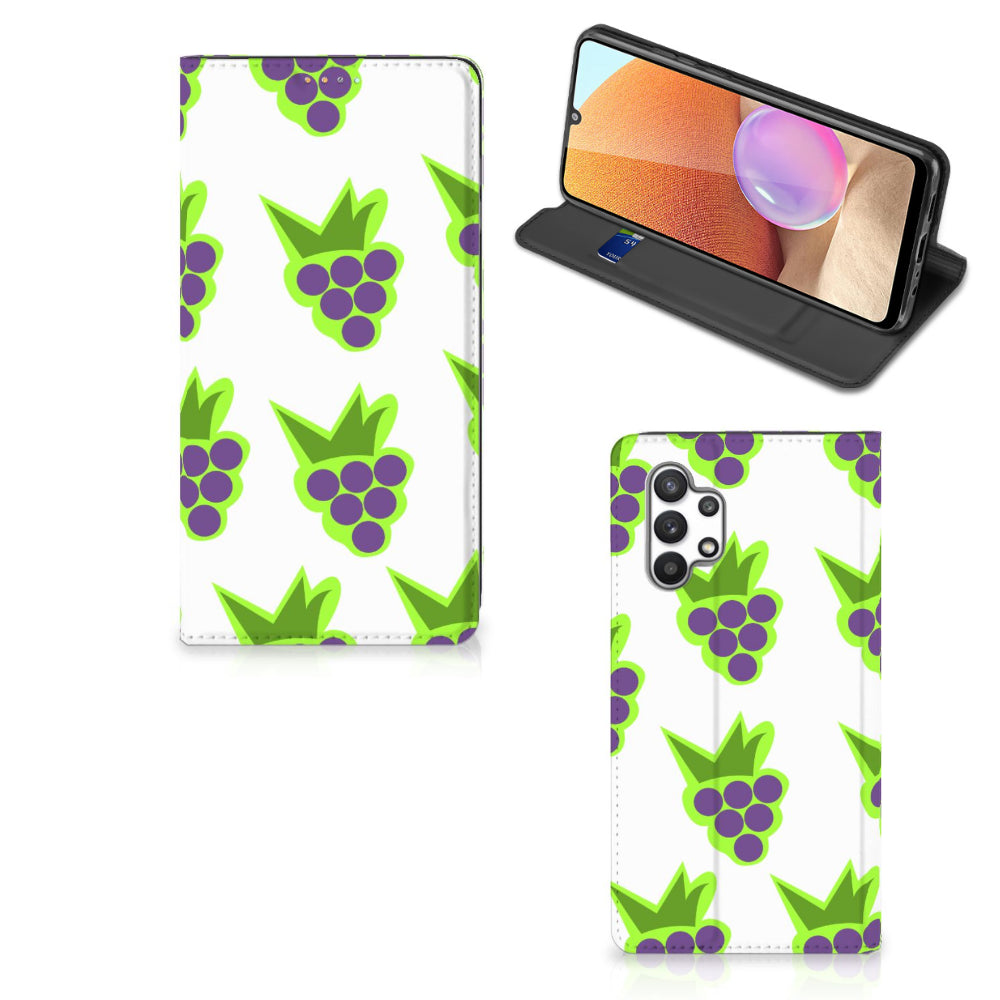 Samsung Galaxy A32 4G | A32 5G Enterprise Editie Flip Style Cover Druiven