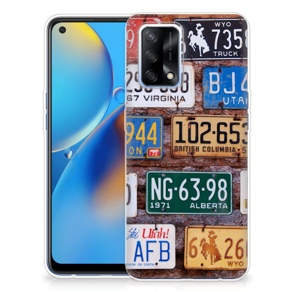 OPPO A74 4G Siliconen Hoesje met foto Kentekenplaten B2C Telecom