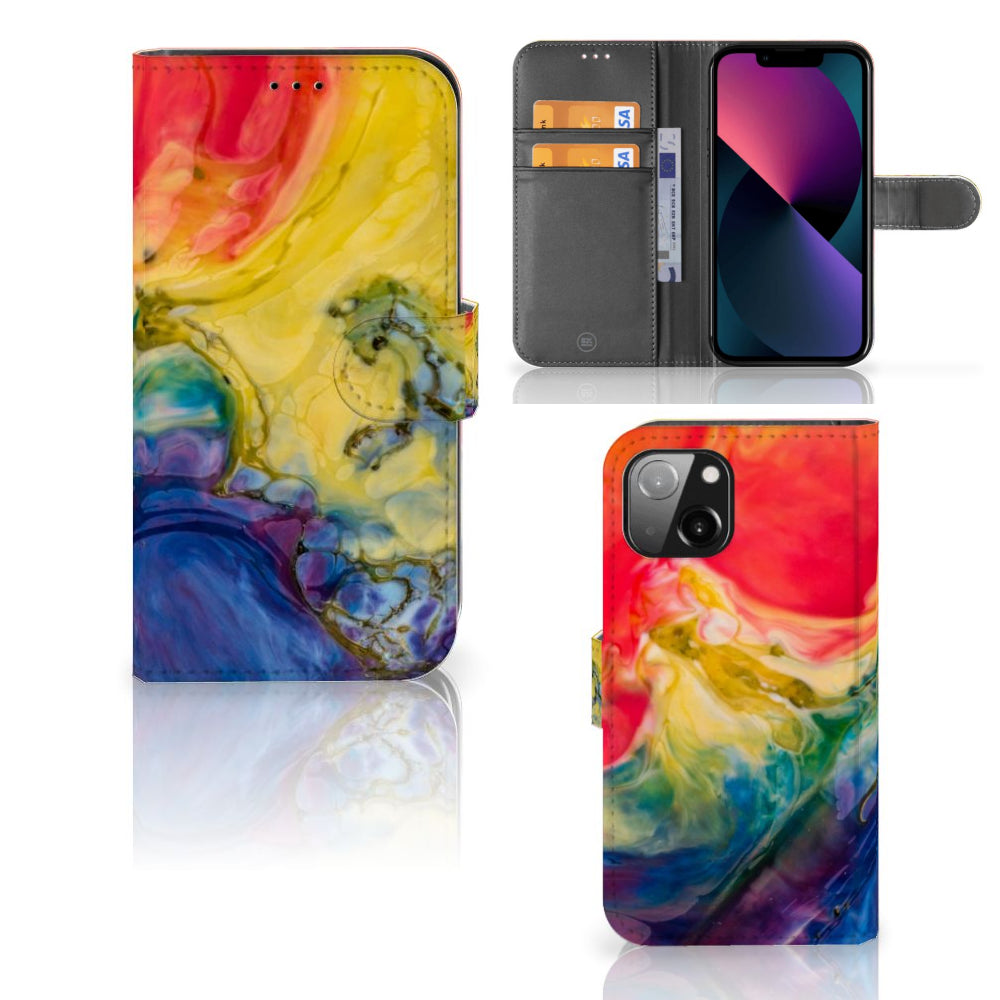 Hoesje Apple iPhone 13 Watercolor Dark