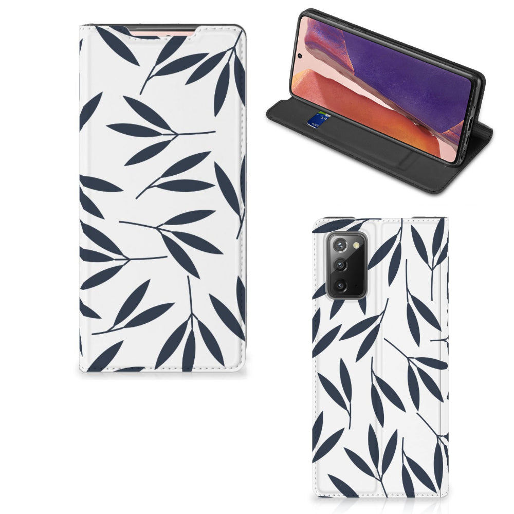 Samsung Galaxy Note20 Smart Cover Leaves Blue
