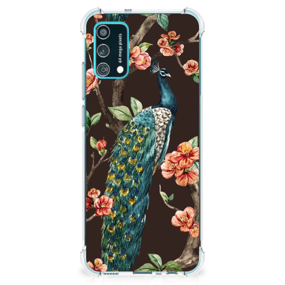 Samsung Galaxy M02s | A02s Case Anti-shock Pauw met Bloemen