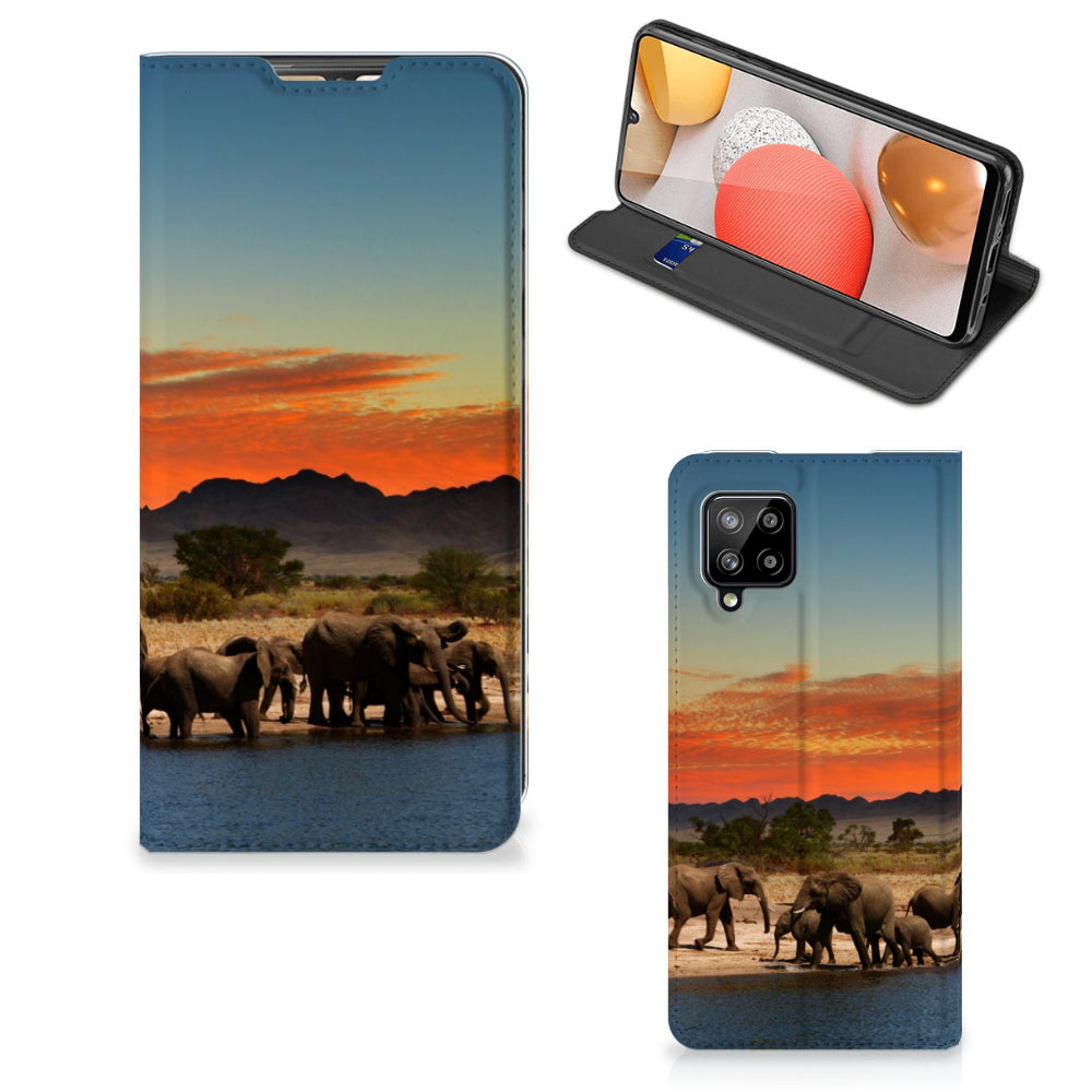 Samsung Galaxy A42 Hoesje maken Olifanten