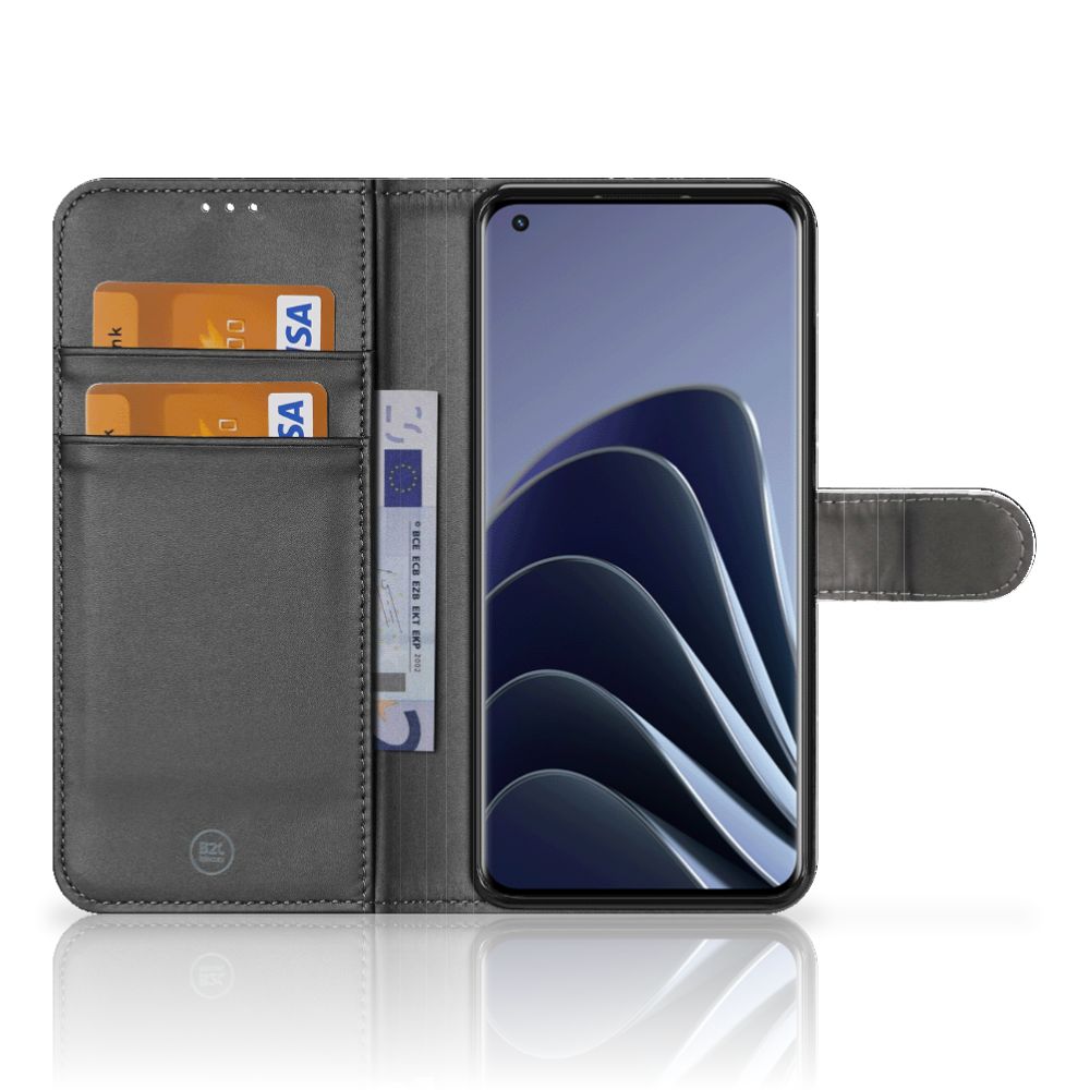 OnePlus 10 Pro Bookcase Marmer Zwart - Origineel Cadeau Vader