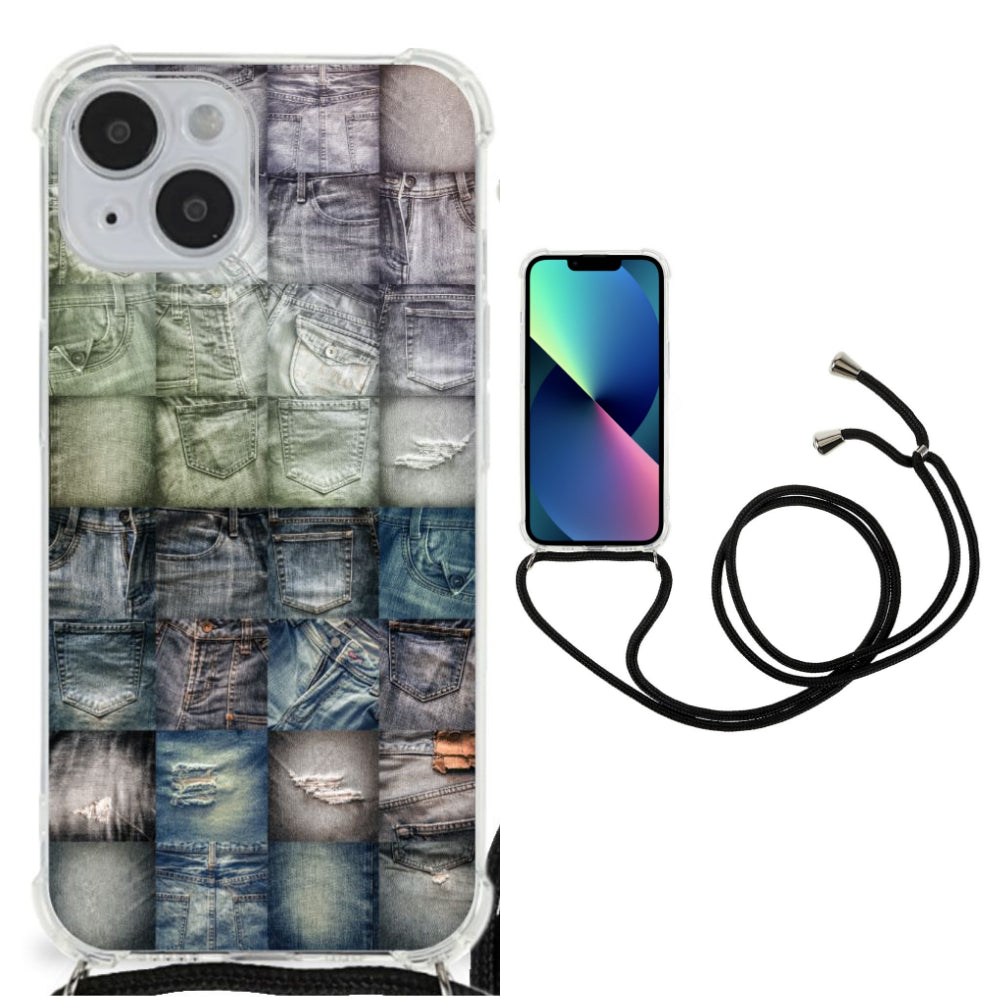 Anti Shock Bumper Case iPhone 14 Spijkerbroeken