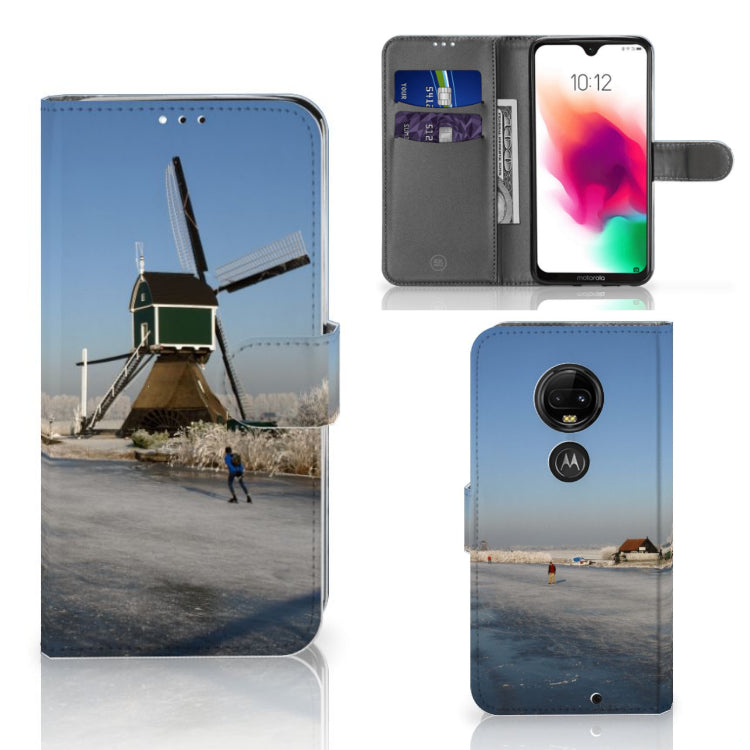 Motorola Moto G7 | G7 Plus Flip Cover Schaatsers