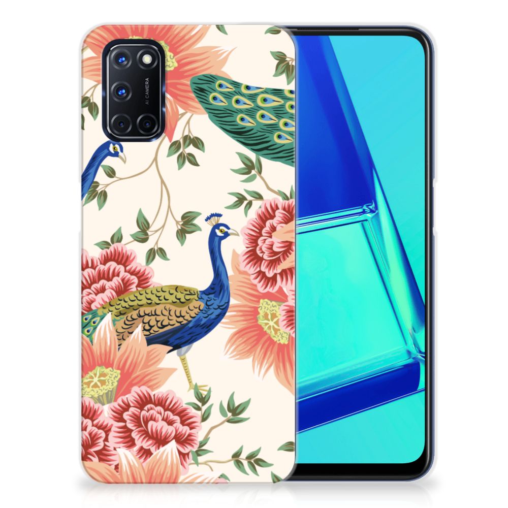 TPU Hoesje voor OPPO A52 | A72 Pink Peacock B2C Telecom
