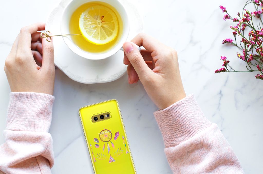Samsung Galaxy S10e Telefoonhoesje met Naam Boho Dreamcatcher