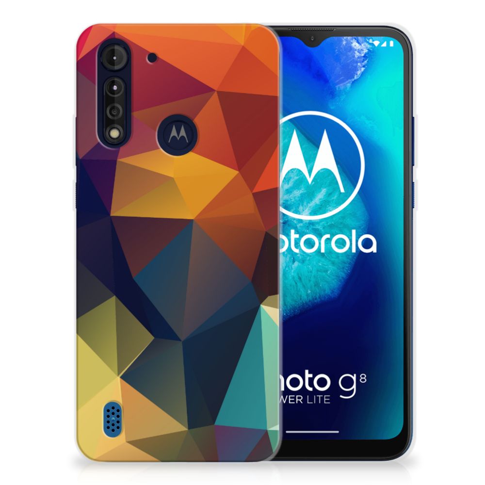 Motorola Moto G8 Power Lite TPU Hoesje Polygon Color B2C Telecom
