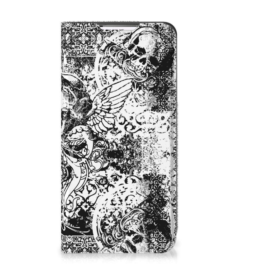 Mobiel BookCase Samsung Galaxy S22 Skulls Angel - B2C Telecom