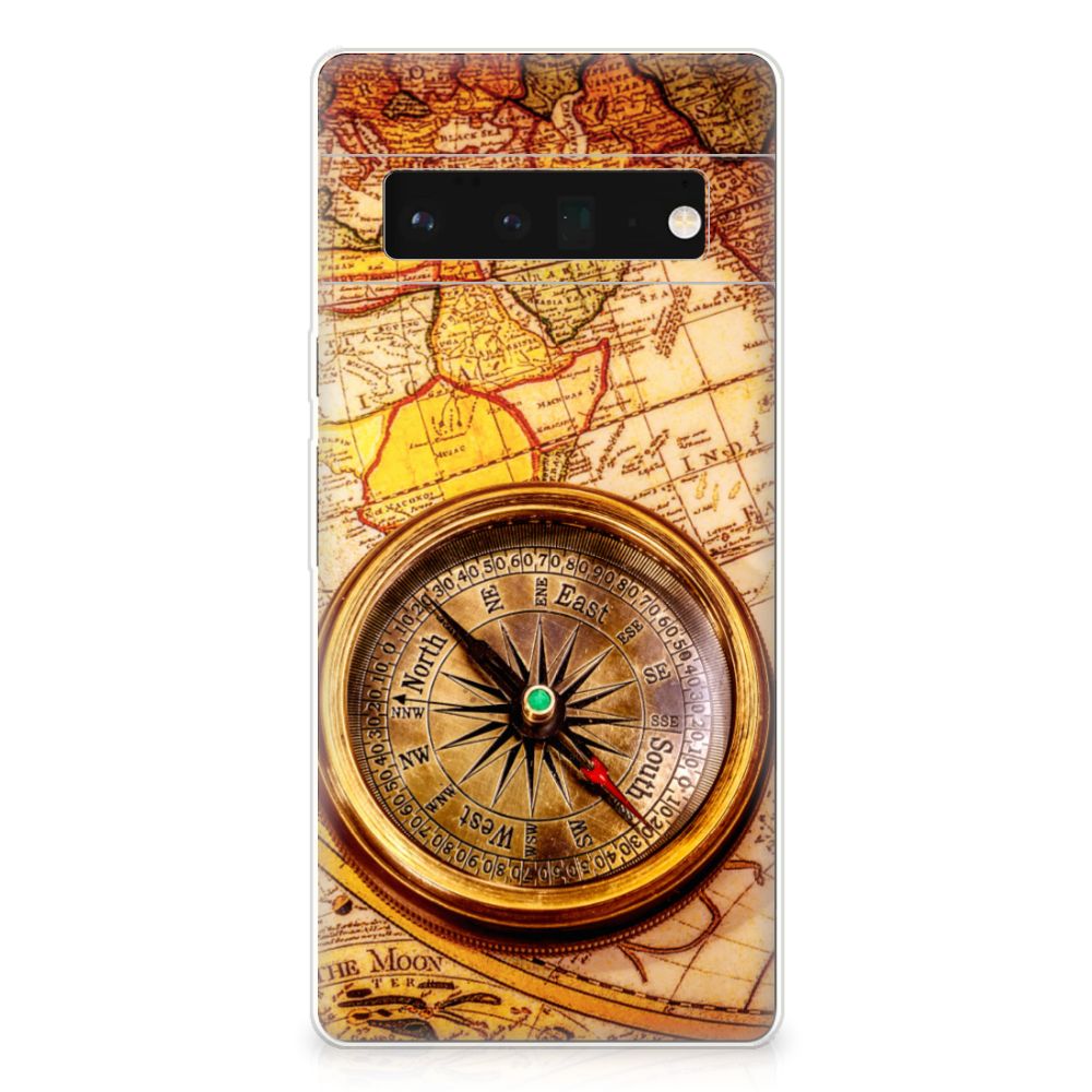 Google Pixel 6 Pro Siliconen Back Cover Kompas