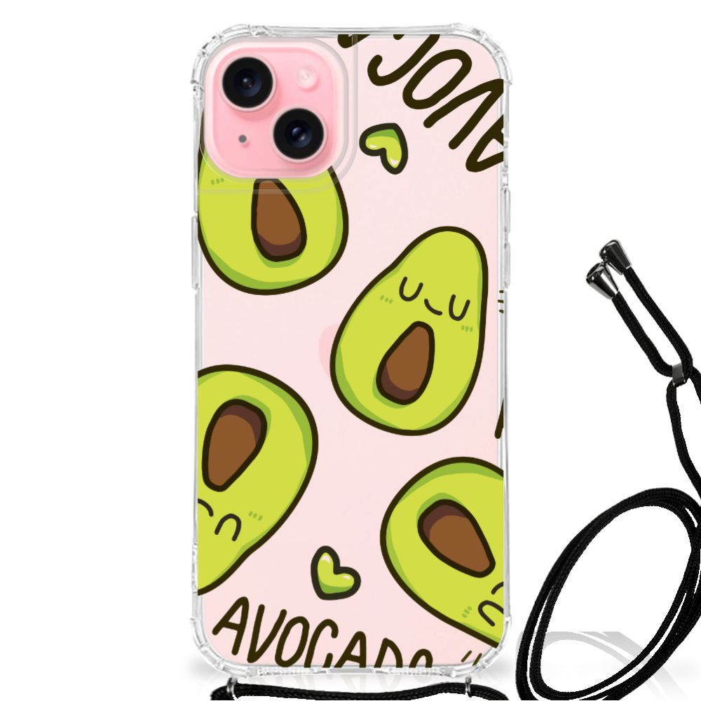 iPhone 15 Plus Stevig Bumper Hoesje Avocado Singing B2C Telecom