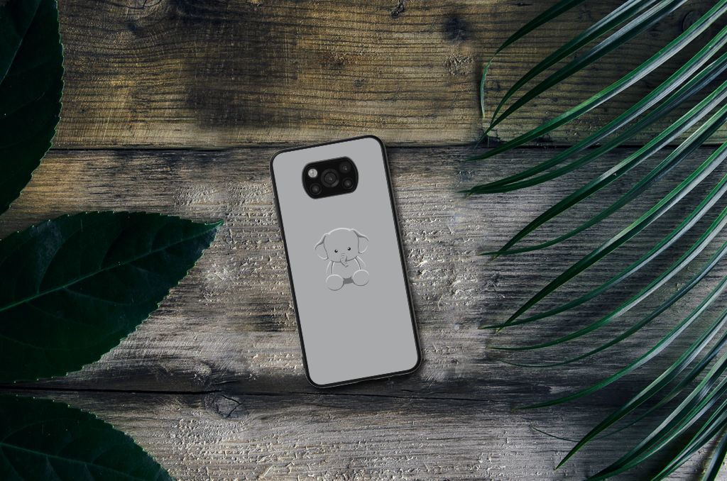Xiaomi Poco X3 | X3 Pro Hoesje Grijs Baby Olifant B2C Telecom