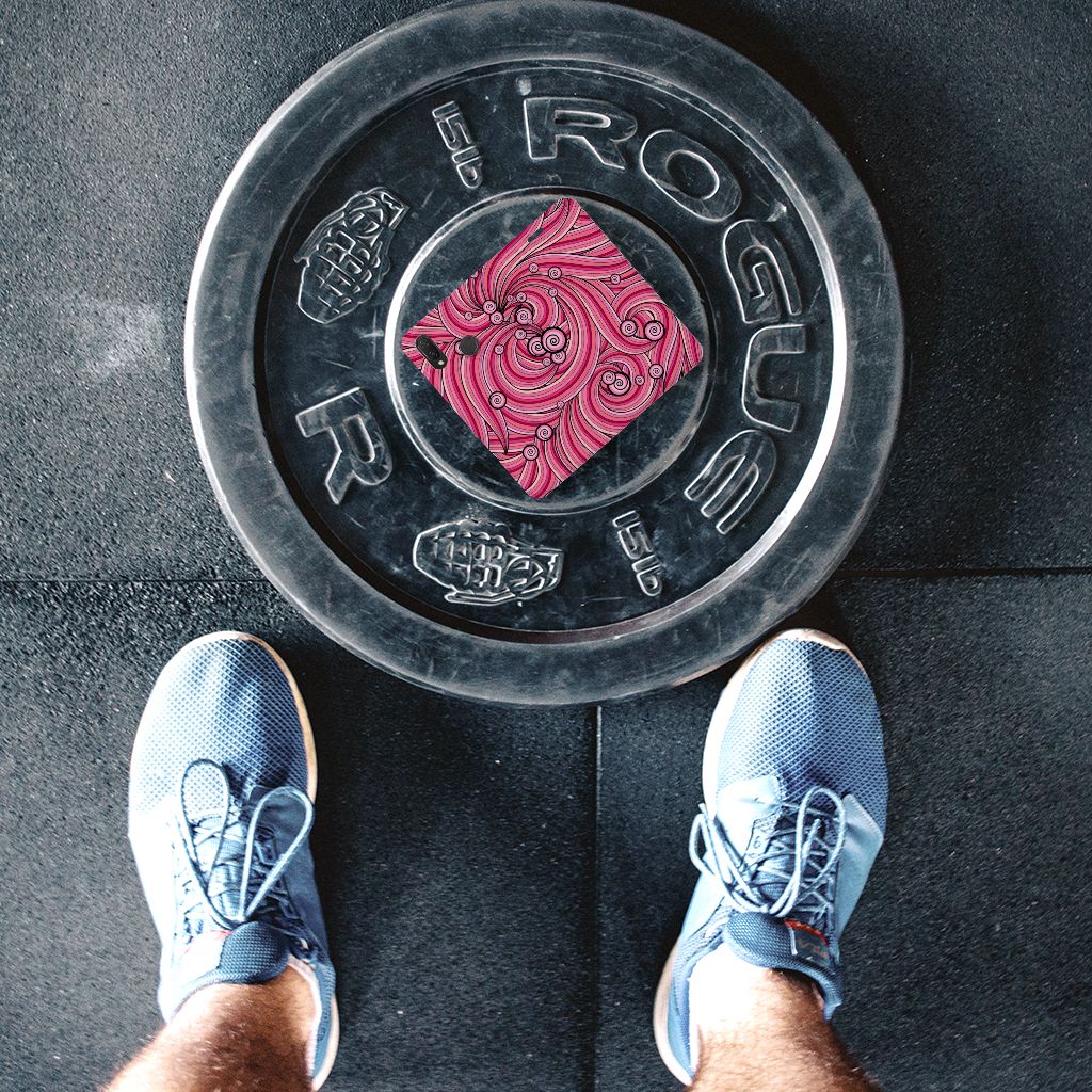 Huawei P Smart Plus Bookcase Swirl Pink