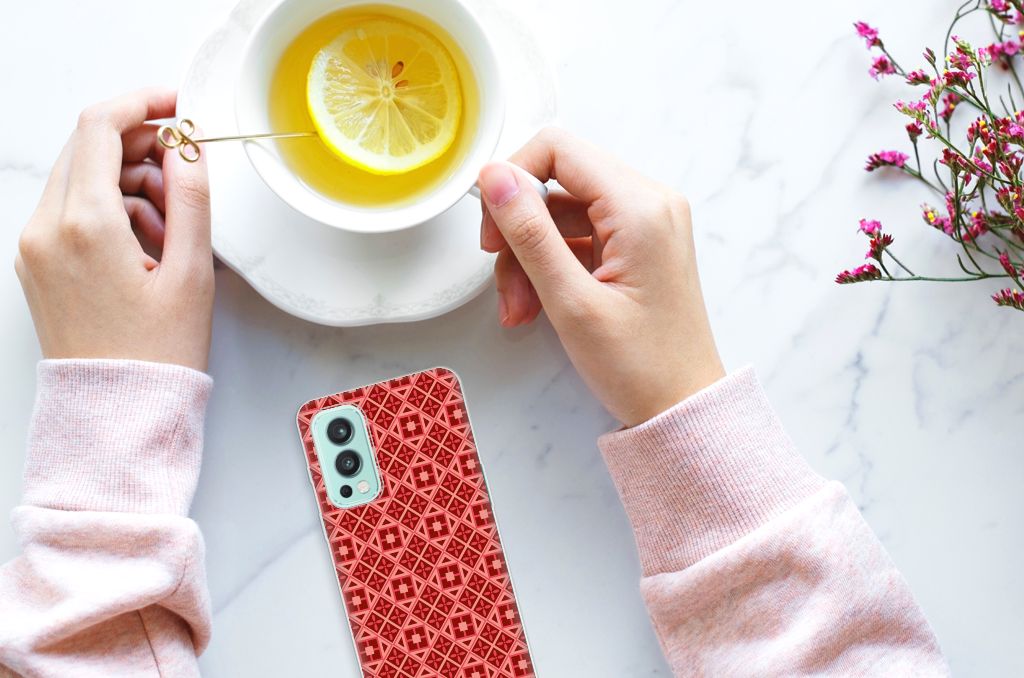 OnePlus Nord 2 5G TPU bumper Batik Rood B2C Telecom