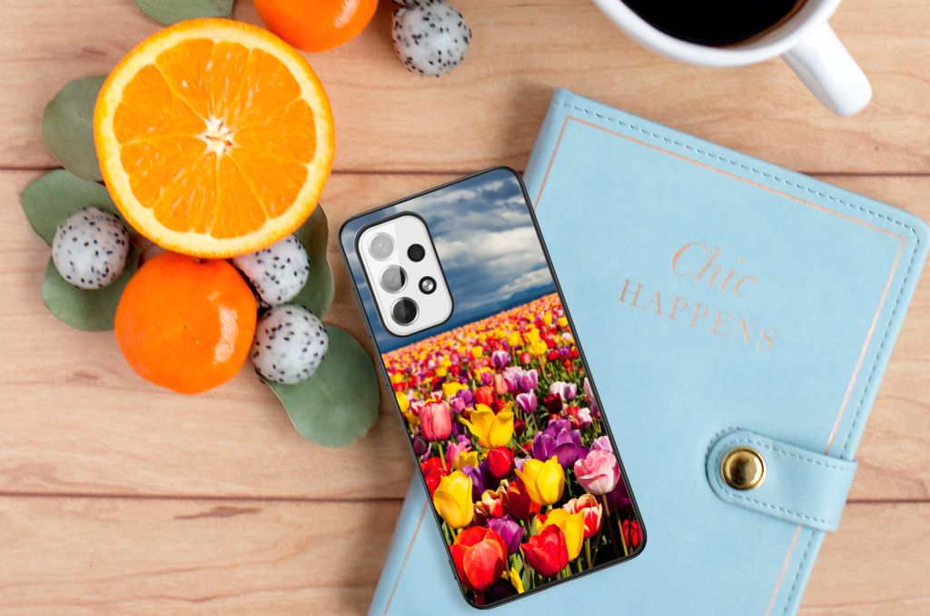 Samsung Galaxy A73 Bloemen Hoesje Tulpen B2C Telecom