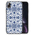 Apple iPhone XR Bloemen Hoesje Flower Blue