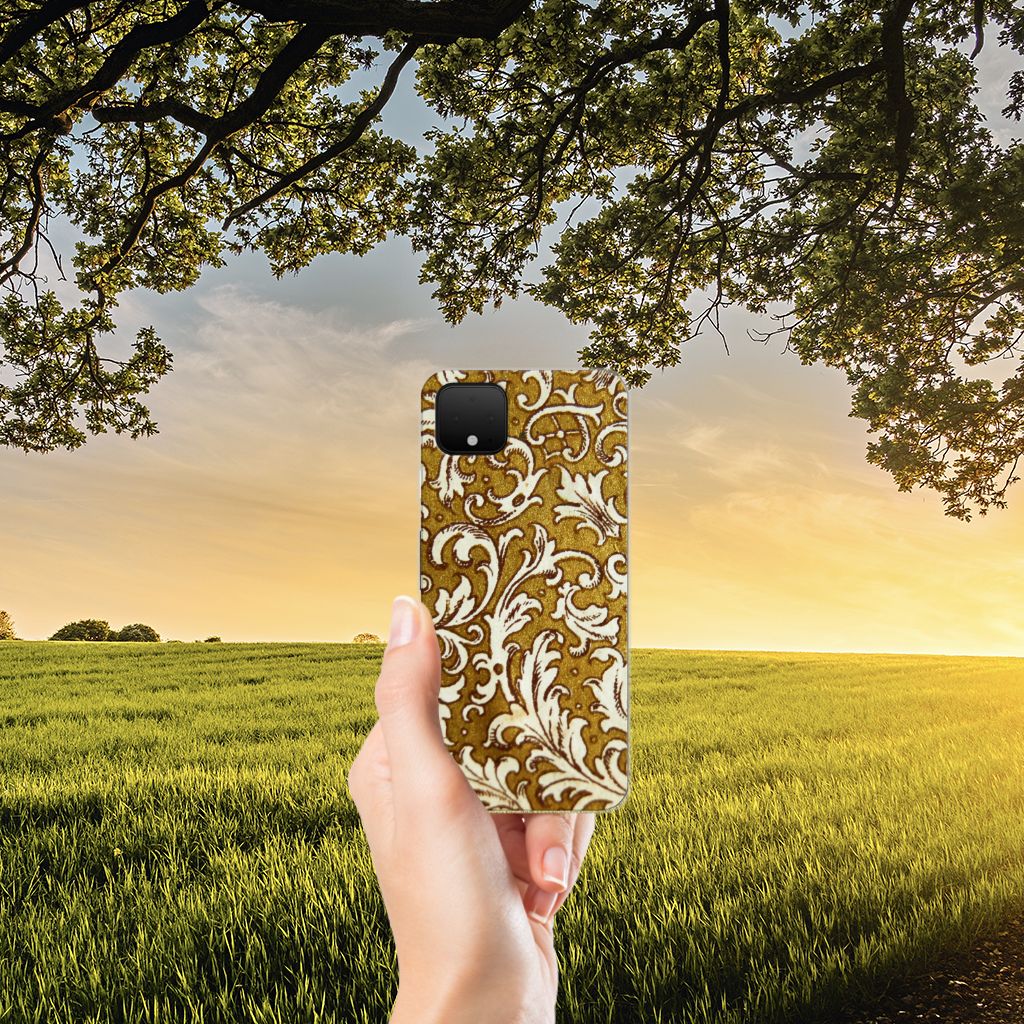 Siliconen Hoesje Google Pixel 4 XL Barok Goud B2C Telecom