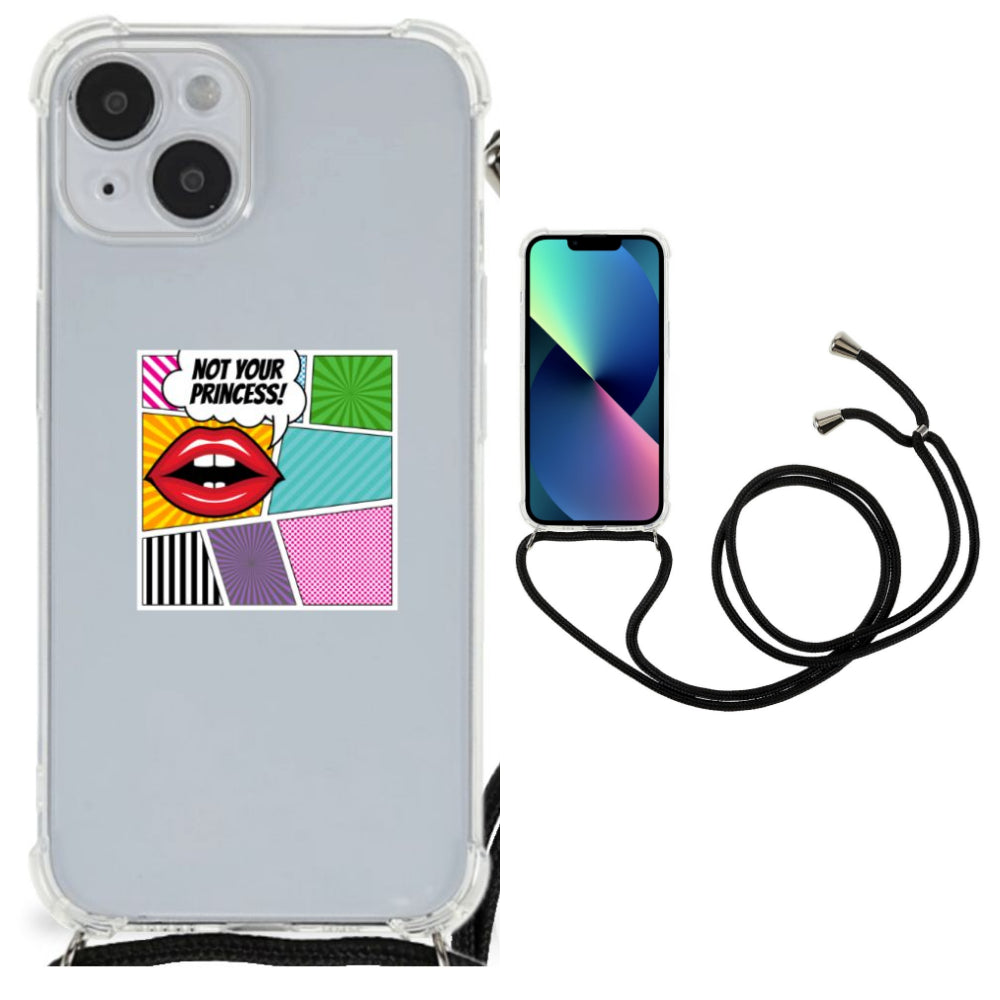 iPhone 14 Plus Anti Shock Bumper Case Popart Princess