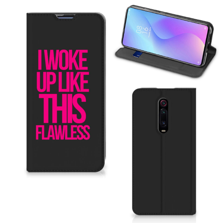 Xiaomi Redmi K20 Pro Hoesje met tekst Woke Up - Origineel Cadeau Zelf Maken - B2C Telecom
