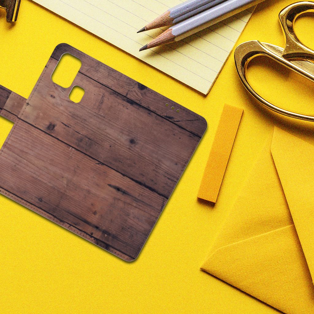 Samsung Galaxy M31 Book Style Case Old Wood