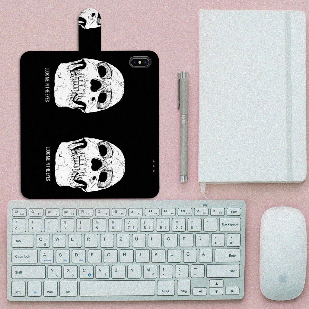 Telefoonhoesje met Naam Apple iPhone Xs Max Skull Eyes