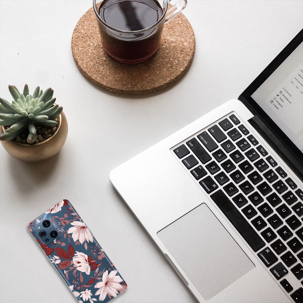 Hoesje maken OPPO Find X3 | X3 Pro Watercolor Flowers