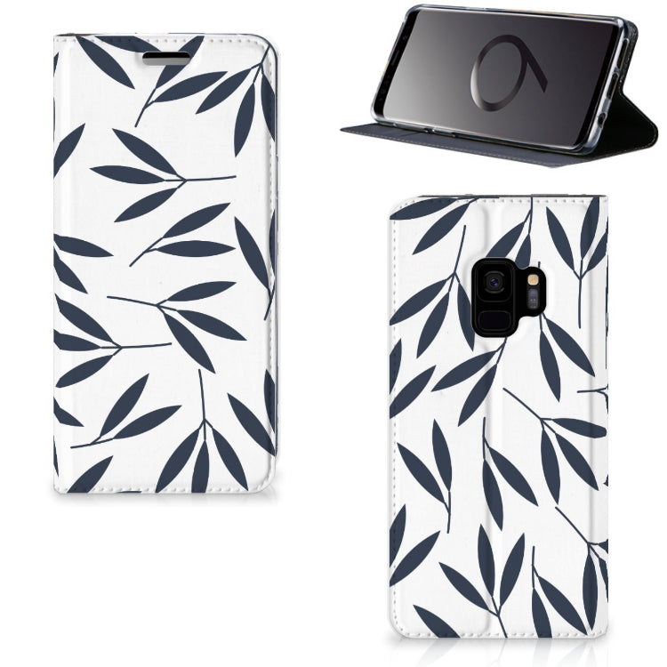 Samsung Galaxy S9 Smart Cover Leaves Blue