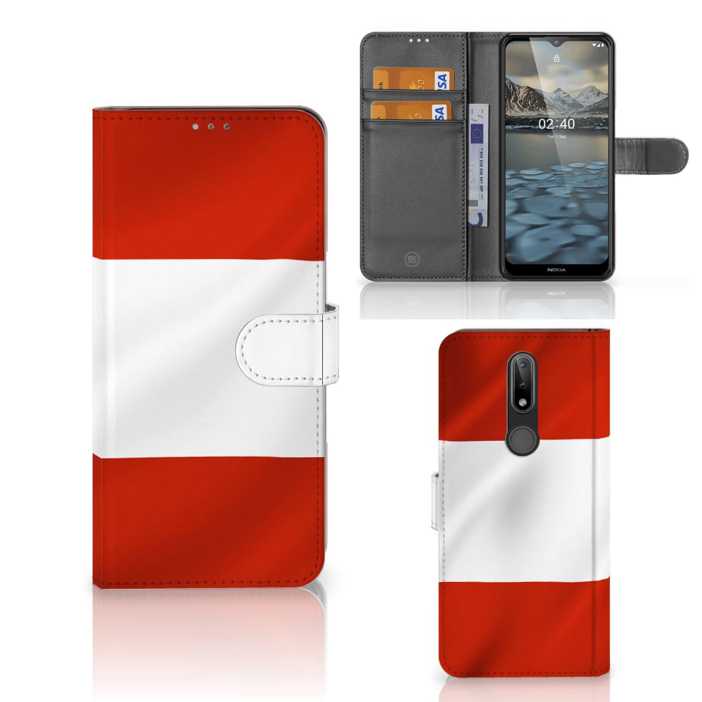 Nokia 2.4 Bookstyle Case Oostenrijk