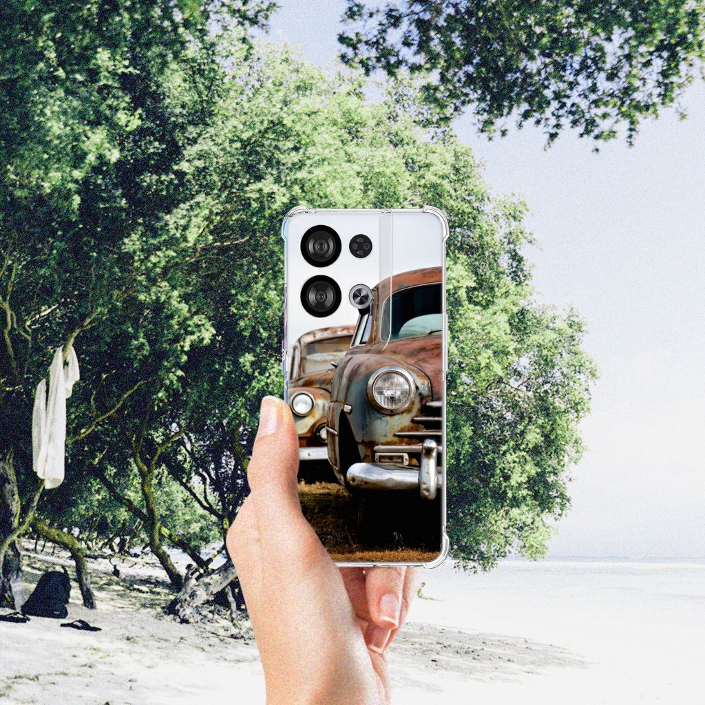 OPPO Reno8 Anti-shock Hoesje met foto Vintage Auto B2C Telecom