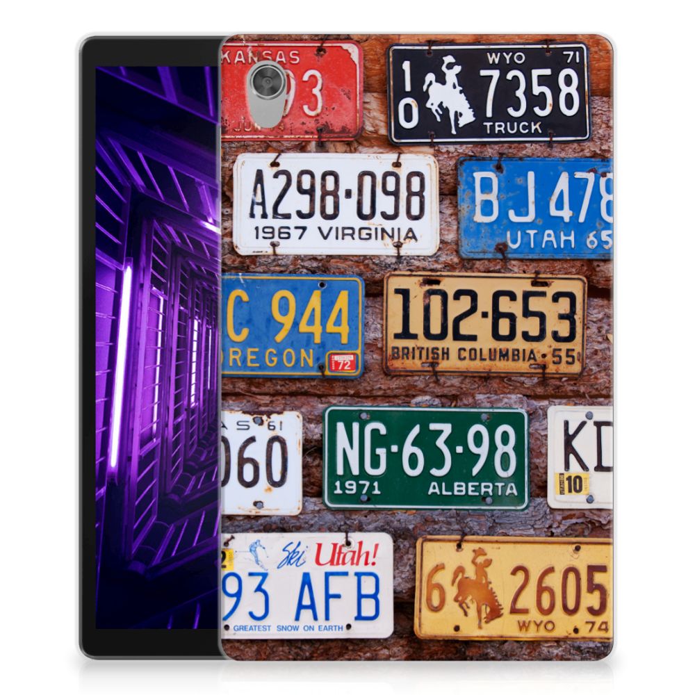 Lenovo Tab M10 HD (2de generatie) Tablet Backcover met foto Kentekenplaten