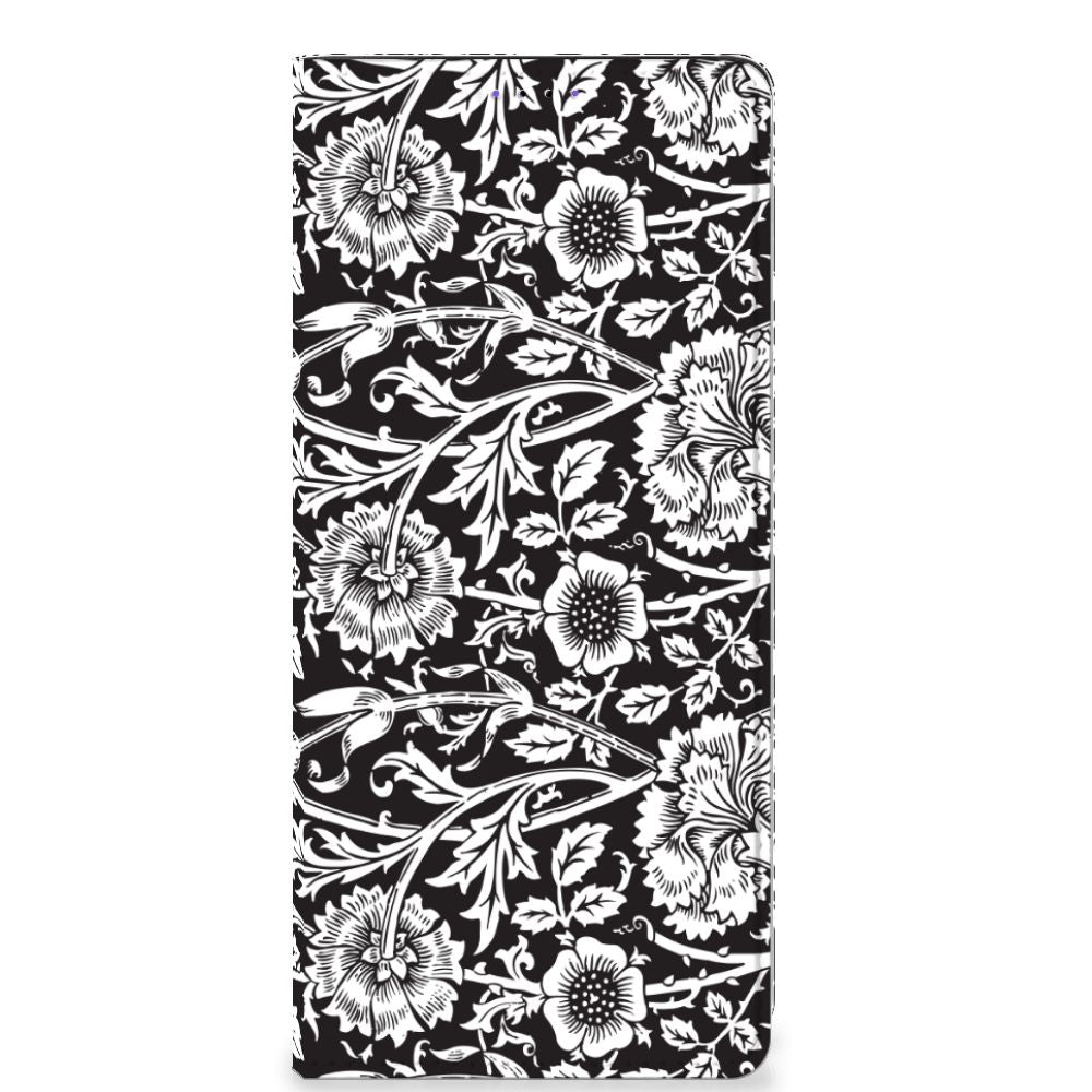 Samsung Galaxy A22 5G Smart Cover Black Flowers
